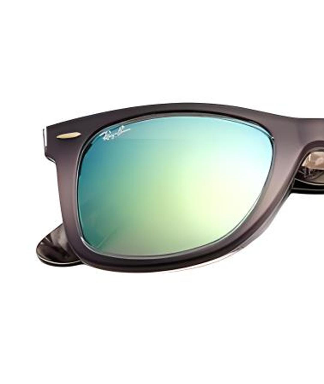RAY BAN Черные пластиковые солнцезащитные очки, фото 3