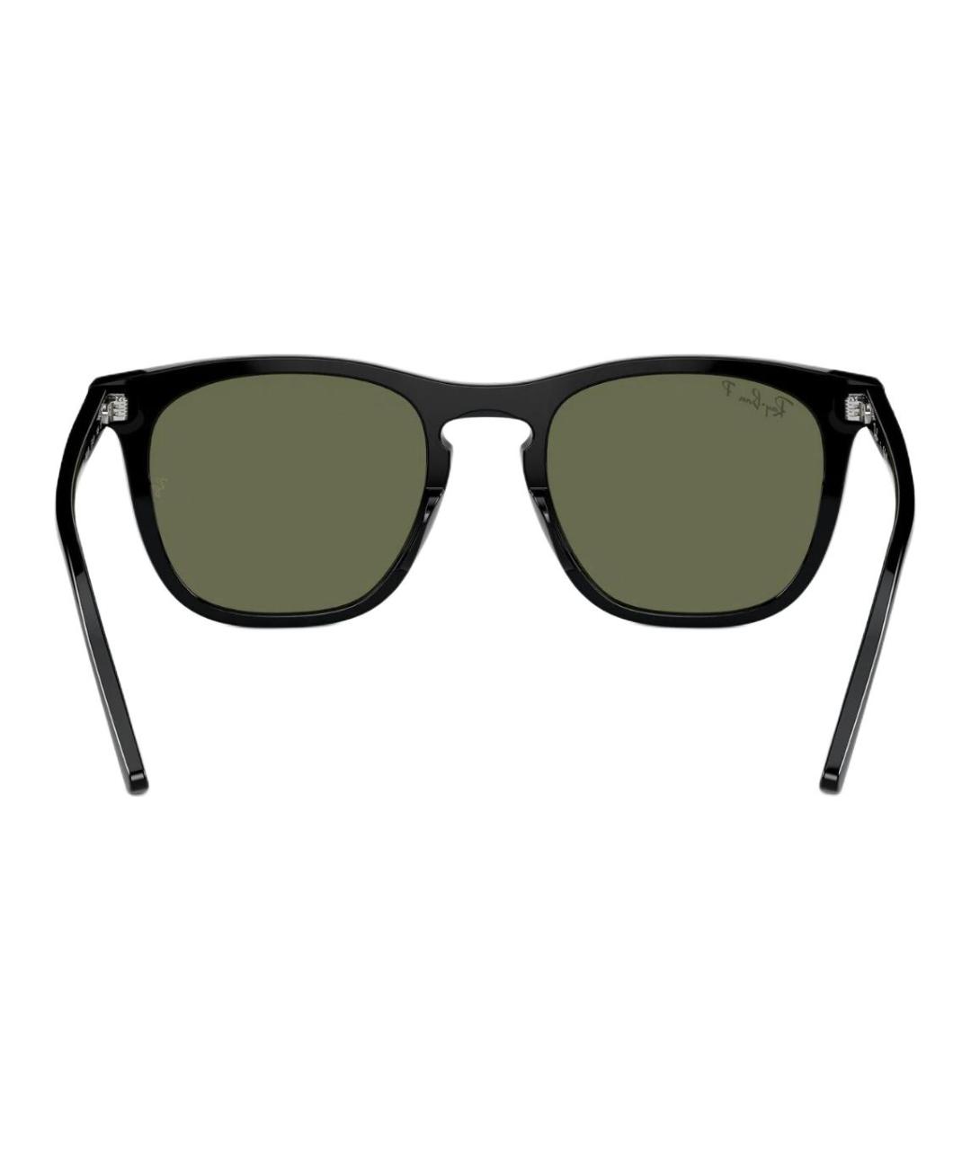 RAY BAN Черные пластиковые солнцезащитные очки, фото 3