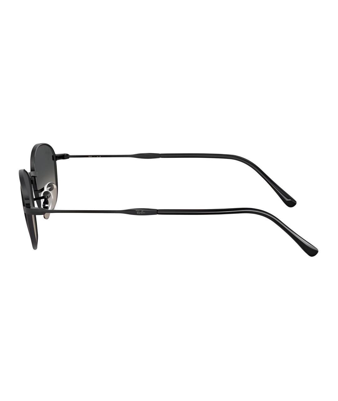 RAY BAN Черные металлические солнцезащитные очки, фото 3