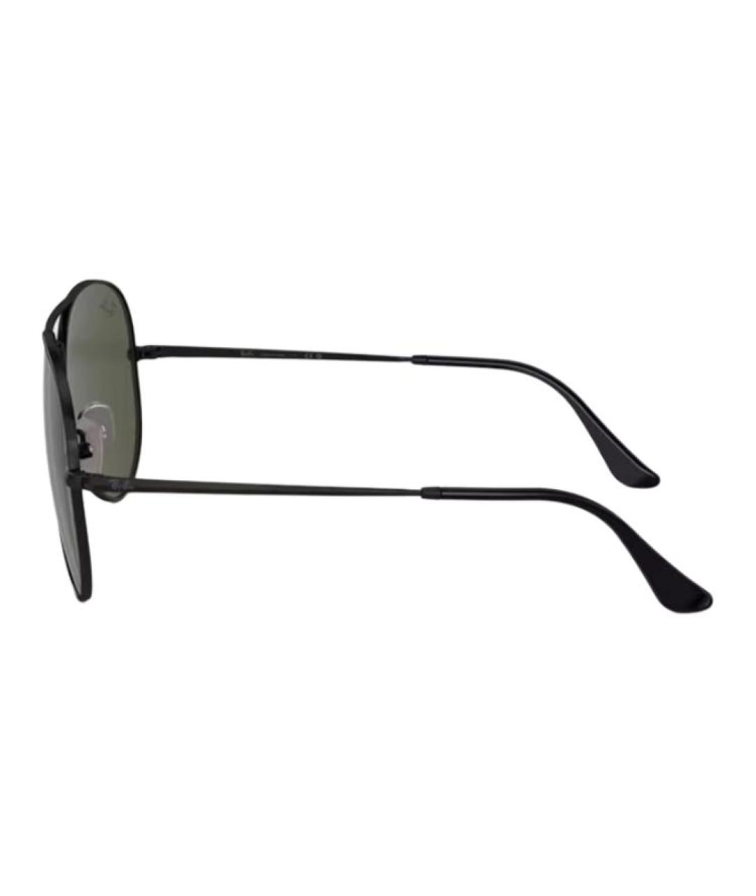 RAY BAN Черные металлические солнцезащитные очки, фото 3