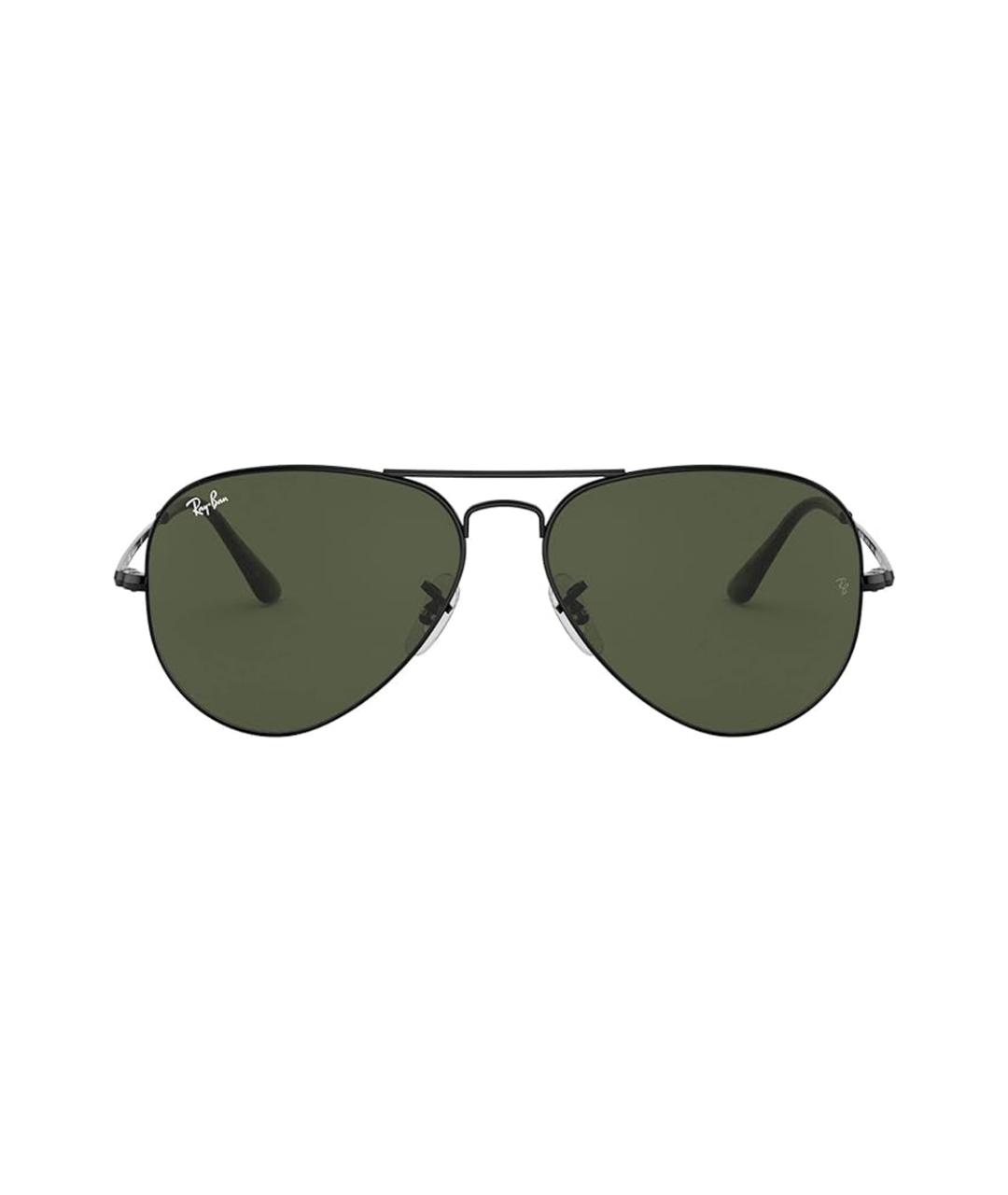 RAY BAN Черные металлические солнцезащитные очки, фото 1