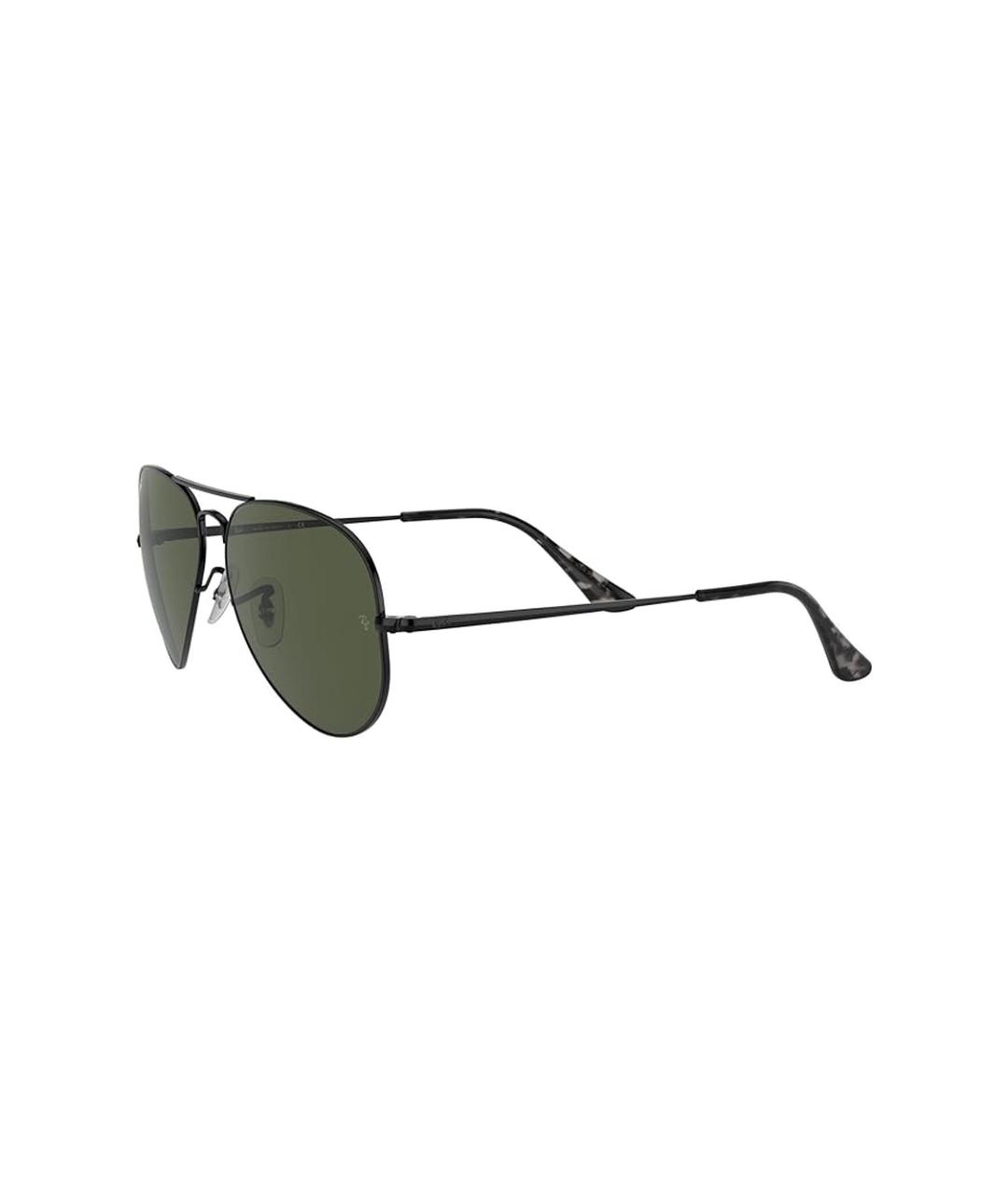 RAY BAN Черные металлические солнцезащитные очки, фото 3