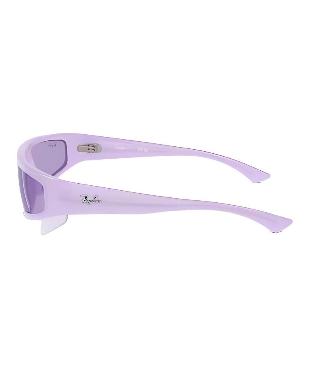 RAY BAN Фиолетовые пластиковые солнцезащитные очки, фото 3