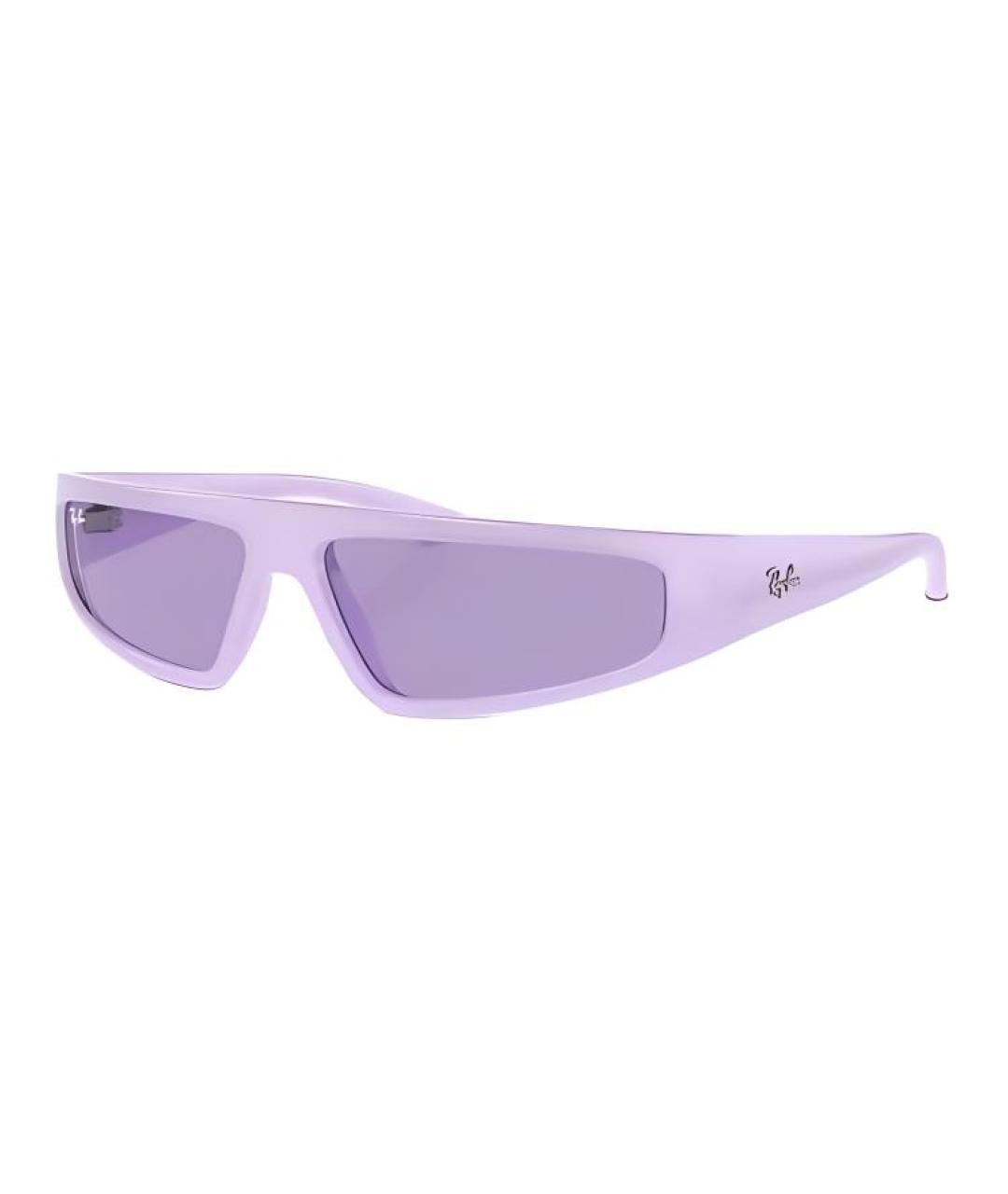 RAY BAN Фиолетовые пластиковые солнцезащитные очки, фото 1