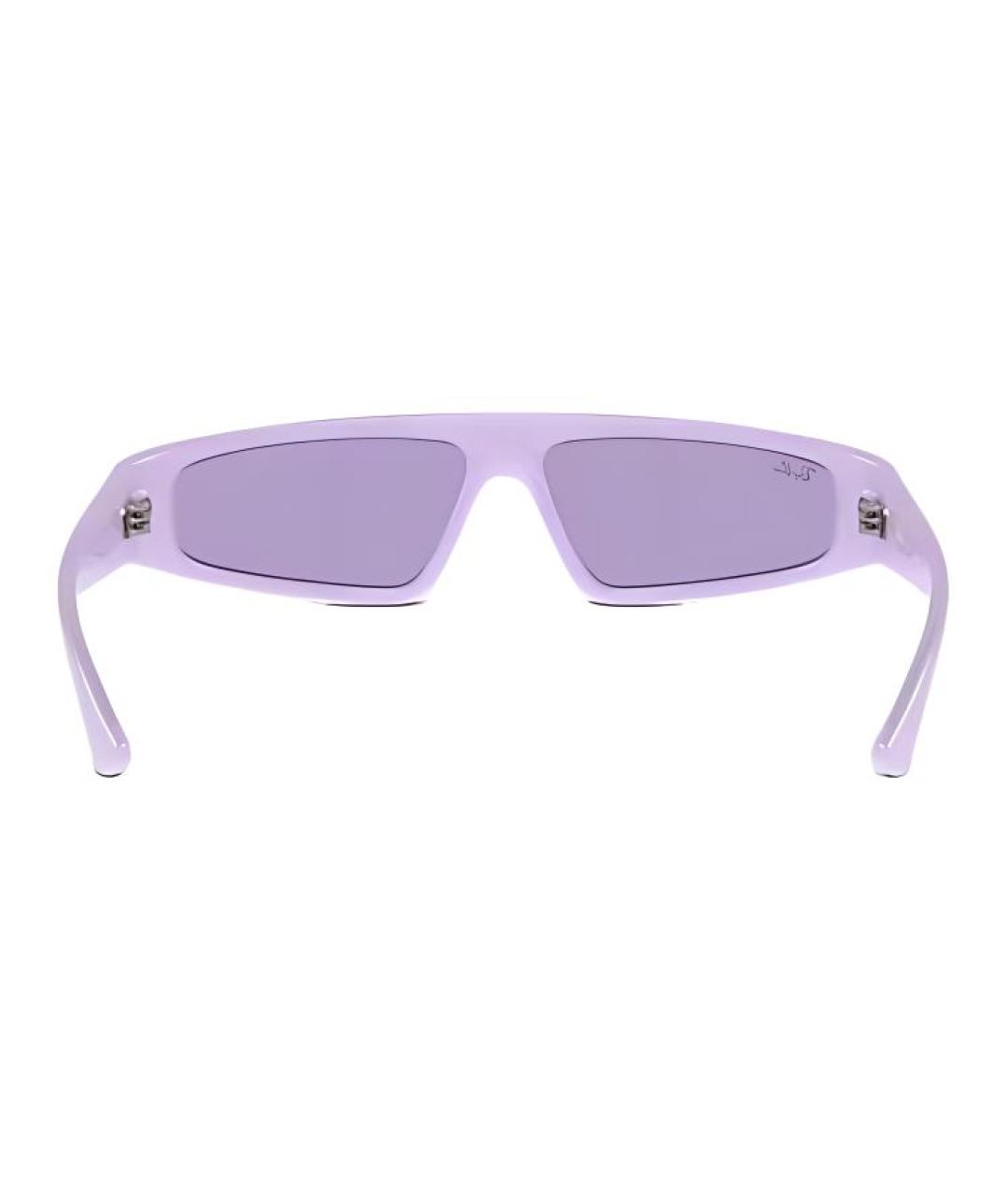 RAY BAN Фиолетовые пластиковые солнцезащитные очки, фото 5