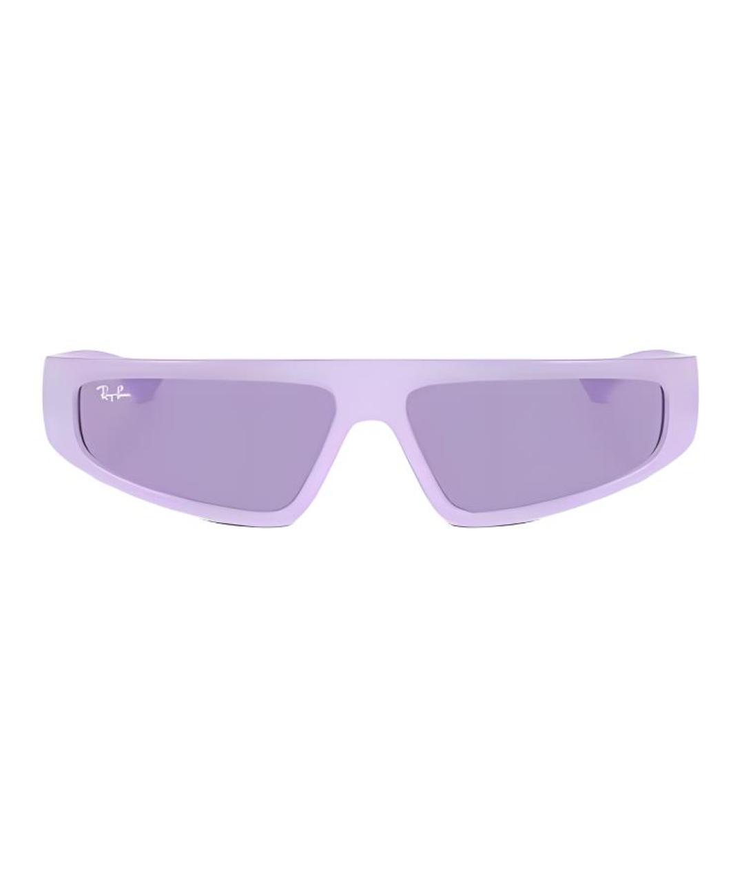 RAY BAN Фиолетовые пластиковые солнцезащитные очки, фото 2