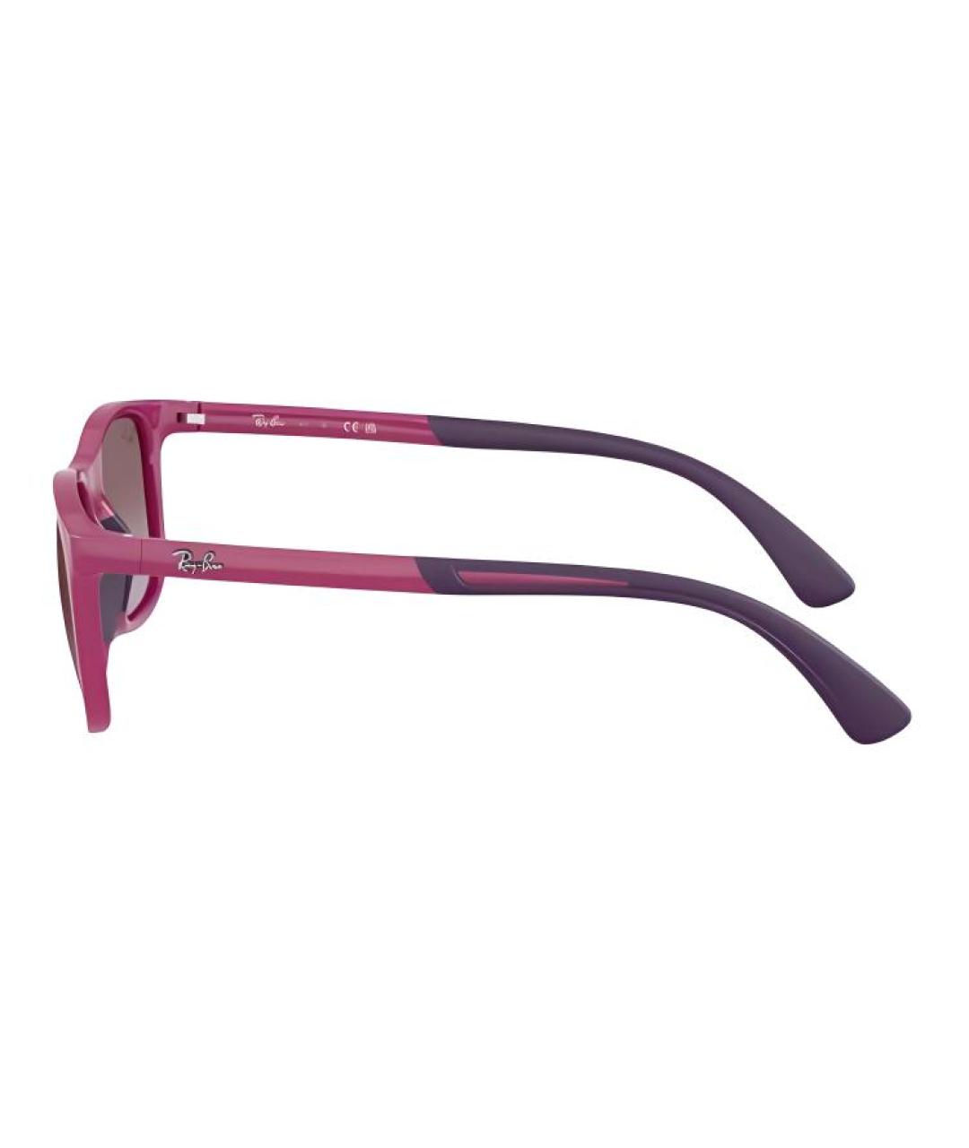 RAY BAN Розовые пластиковые солнцезащитные очки, фото 3
