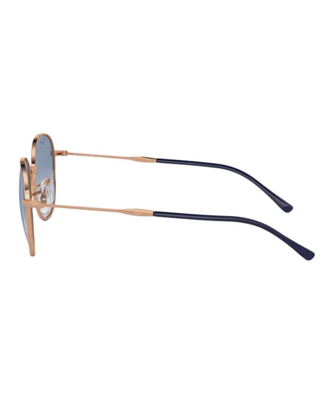 RAY BAN Золотые металлические солнцезащитные очки, фото 2