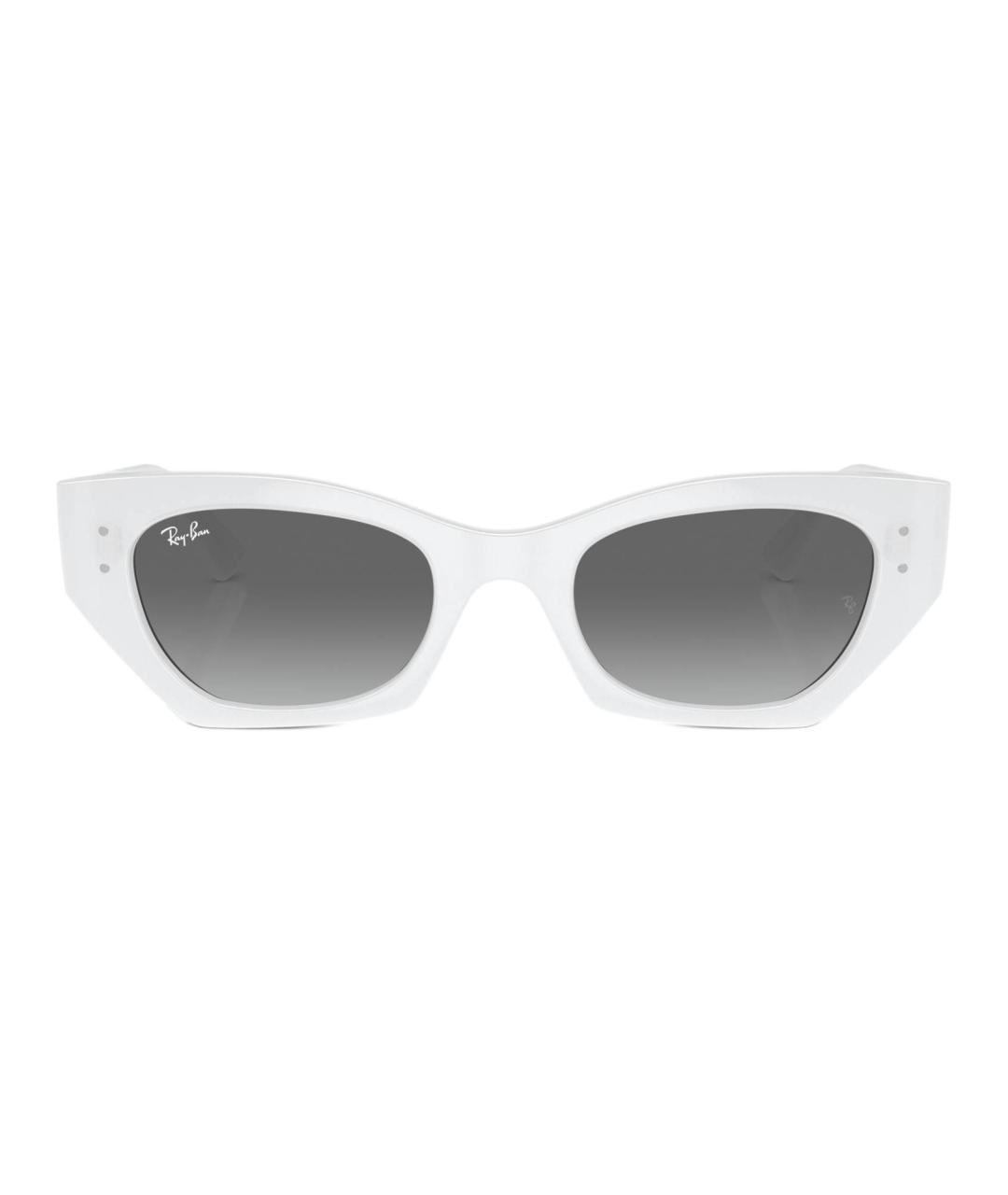 RAY BAN Белые пластиковые солнцезащитные очки, фото 2