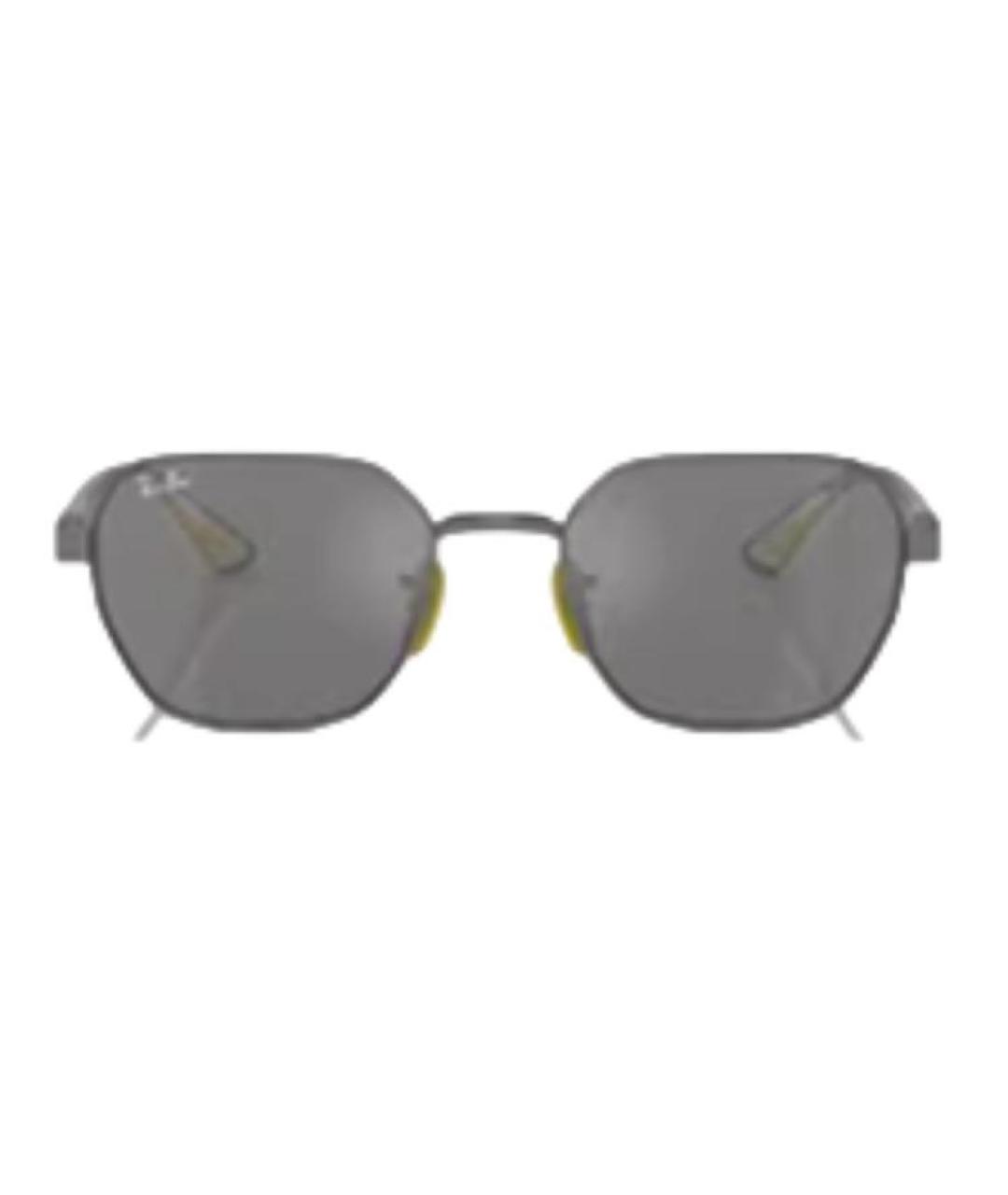 RAY BAN Серые металлические солнцезащитные очки, фото 2