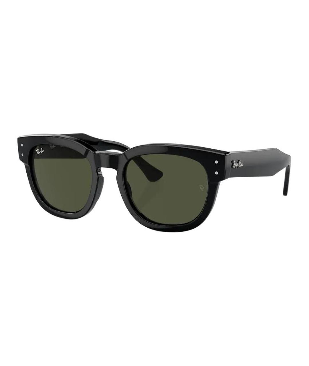 RAY BAN Черные пластиковые солнцезащитные очки, фото 1