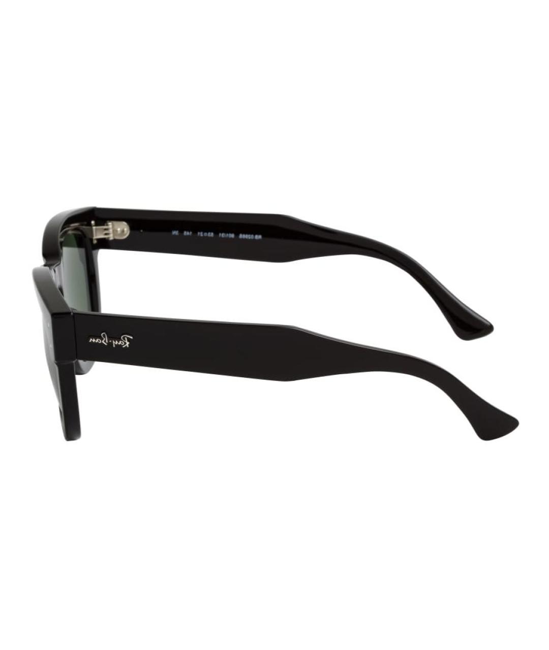 RAY BAN Черные пластиковые солнцезащитные очки, фото 3