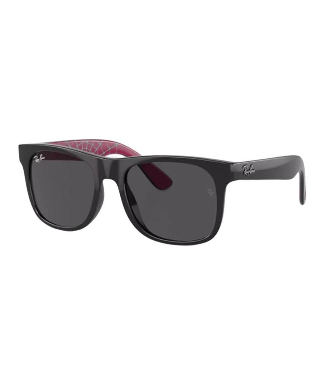 RAY BAN Черные пластиковые солнцезащитные очки, фото 1