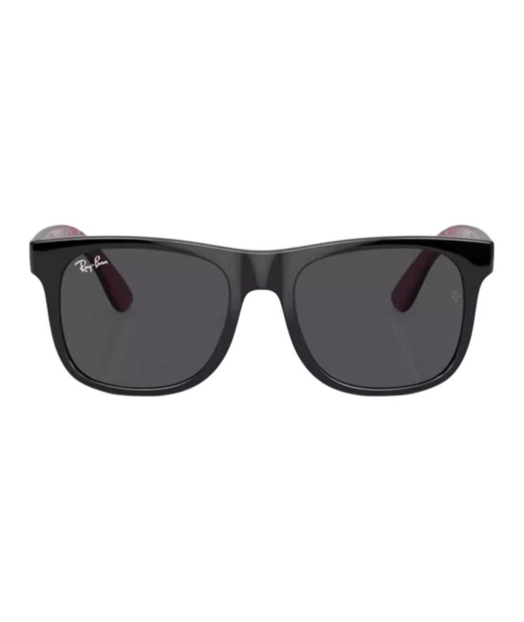 RAY BAN Черные пластиковые солнцезащитные очки, фото 2