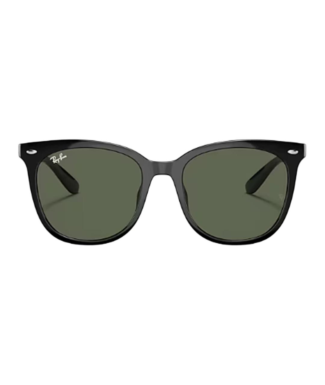 RAY BAN Черные пластиковые солнцезащитные очки, фото 2