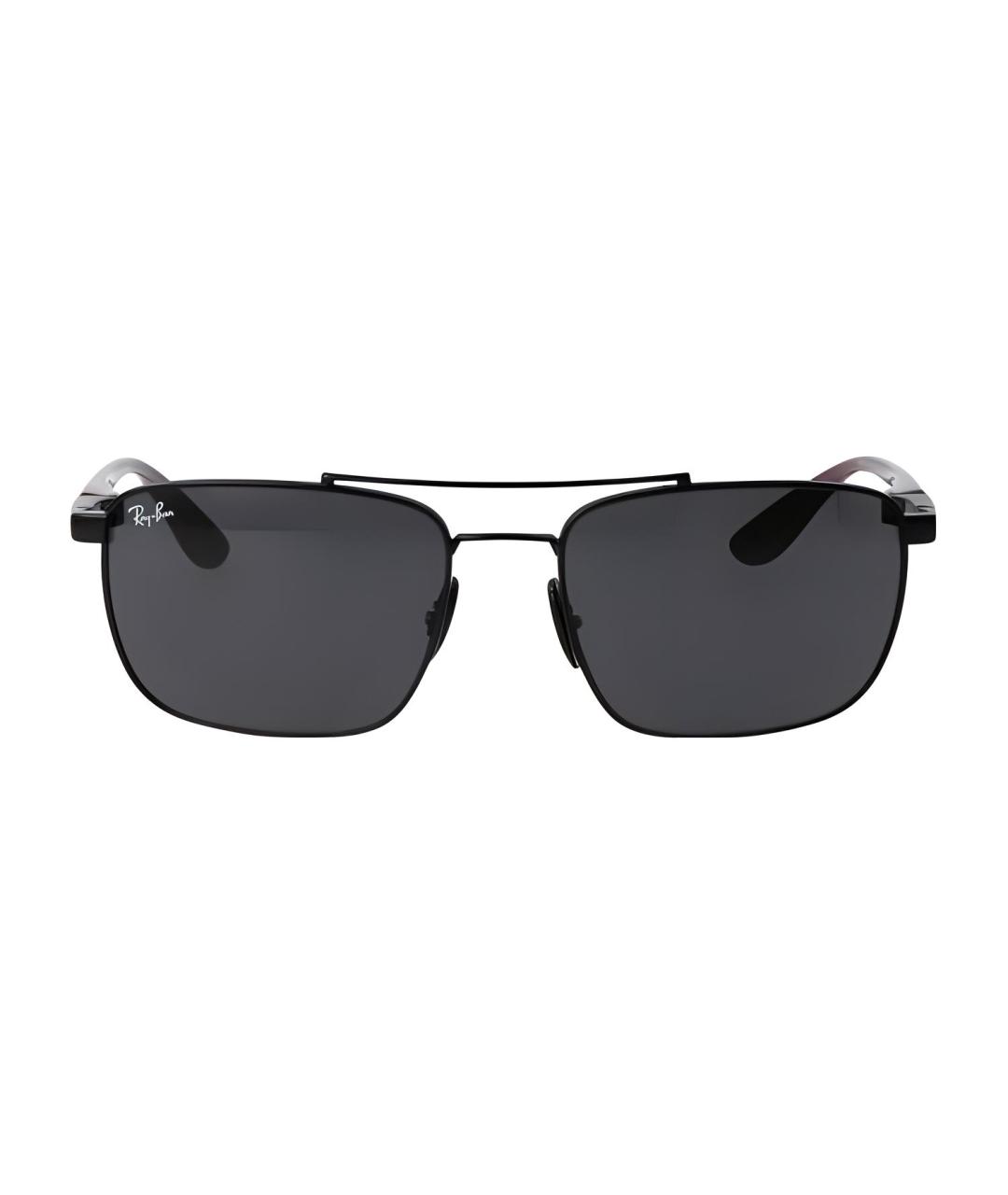 RAY BAN Черные металлические солнцезащитные очки, фото 2