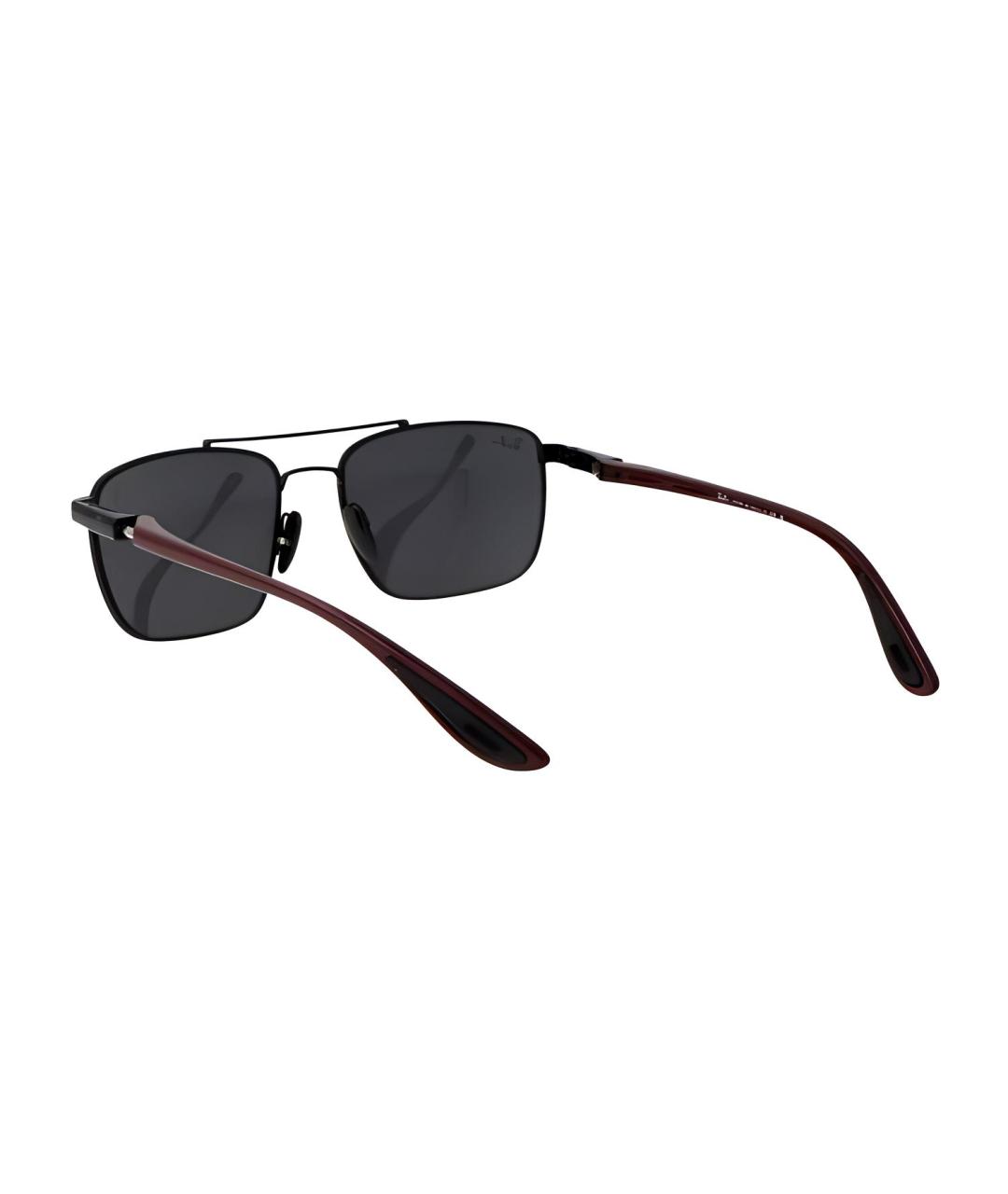 RAY BAN Черные металлические солнцезащитные очки, фото 4