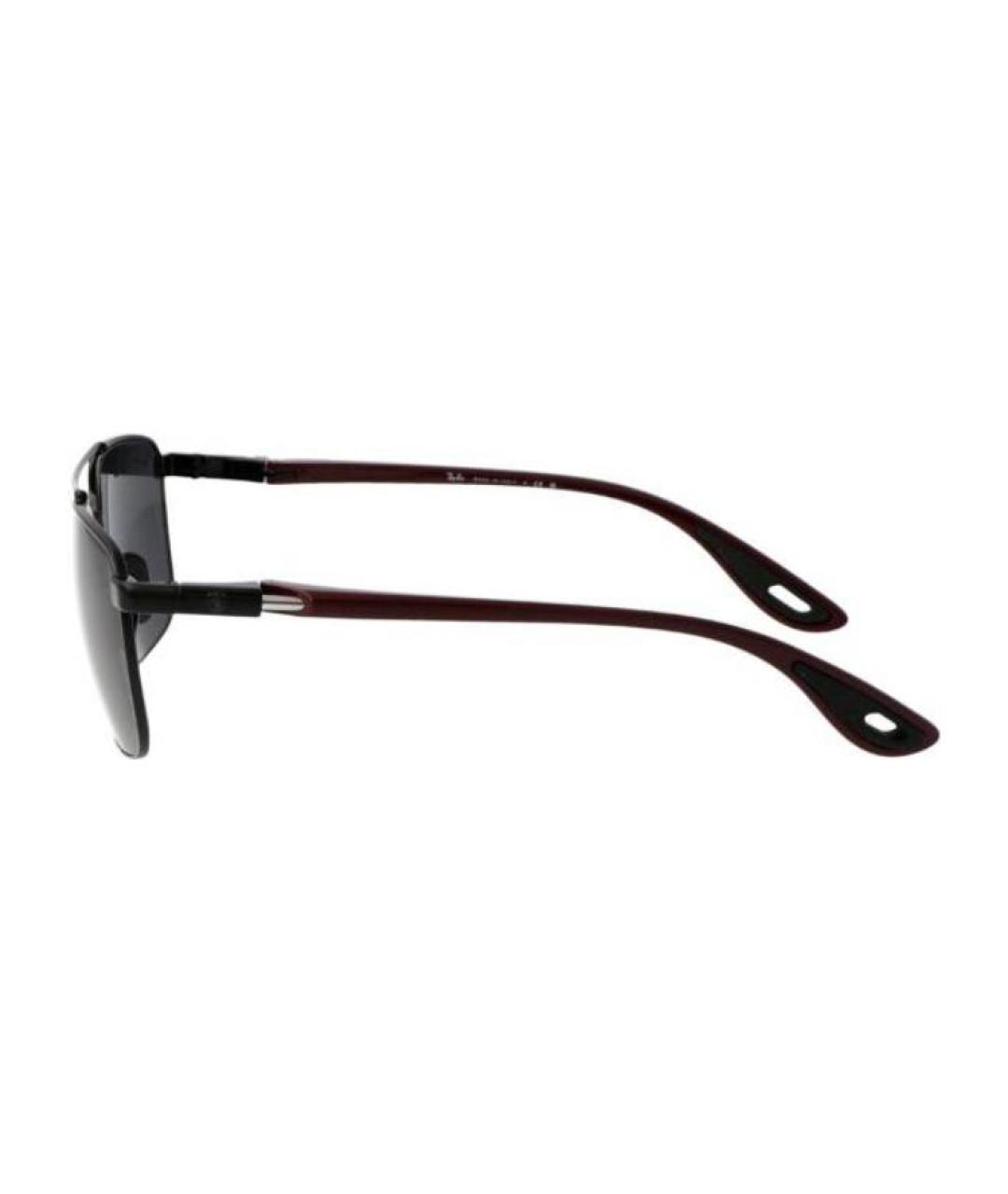 RAY BAN Черные металлические солнцезащитные очки, фото 3
