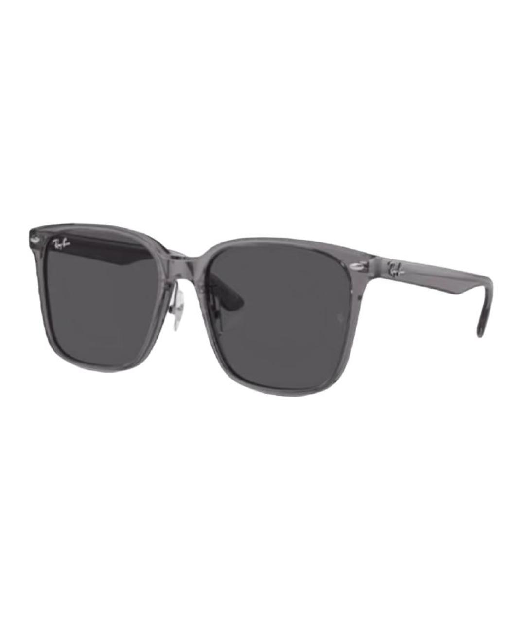 RAY BAN Серые пластиковые солнцезащитные очки, фото 1