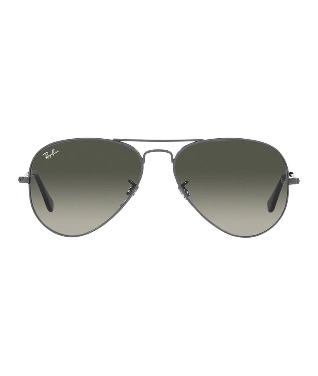 RAY BAN Серые металлические солнцезащитные очки, фото 2