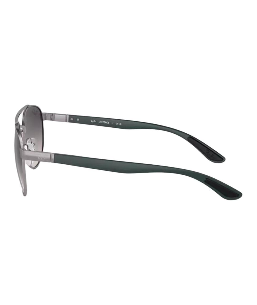 RAY BAN Черные металлические солнцезащитные очки, фото 3