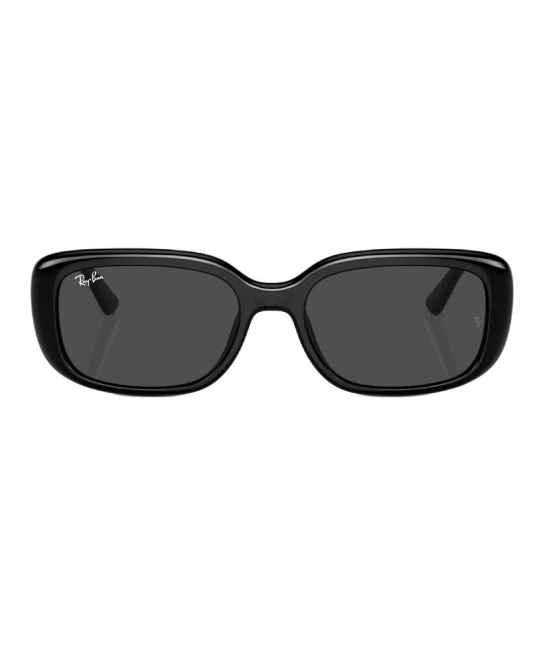 RAY BAN Черные пластиковые солнцезащитные очки, фото 3