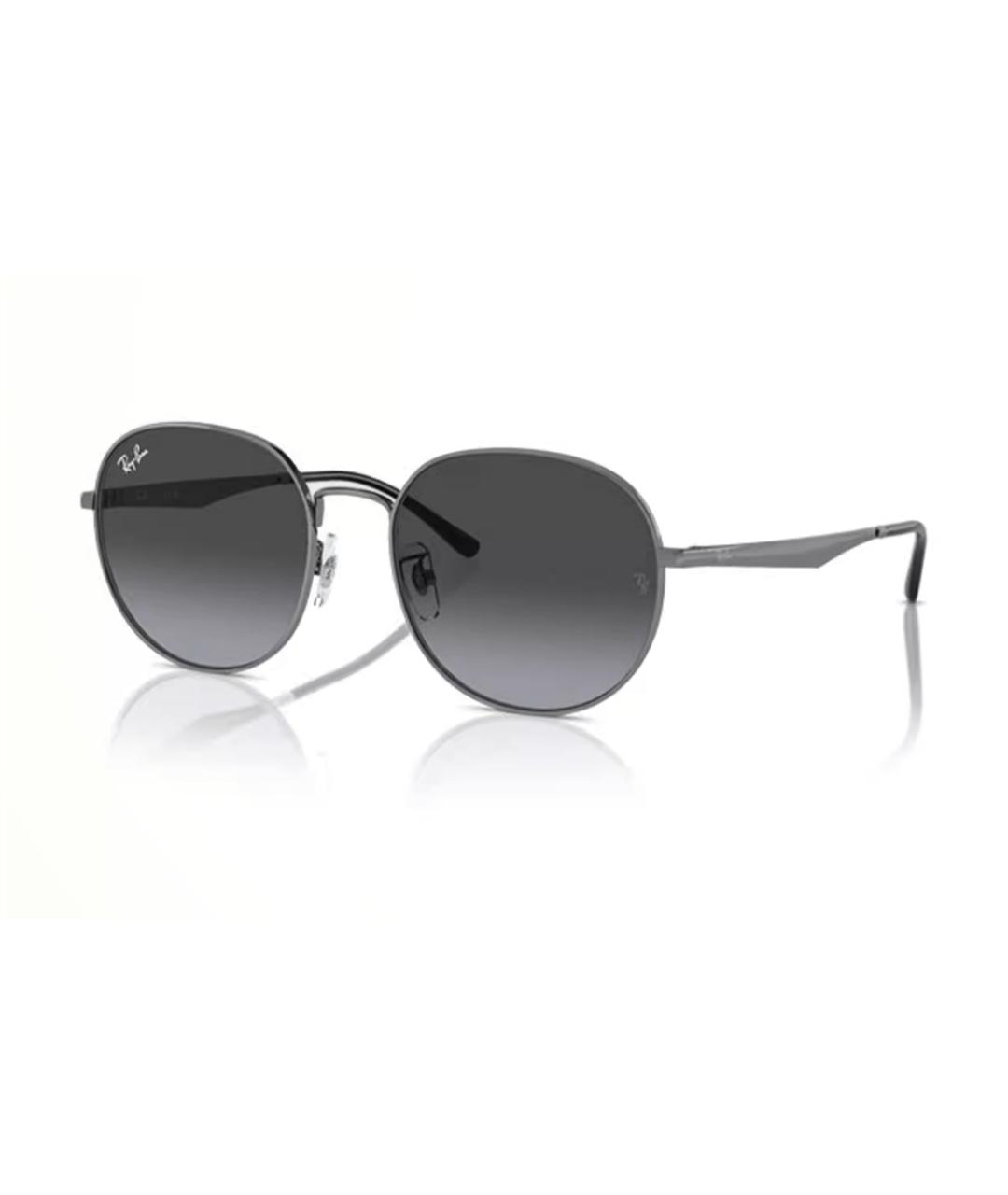 RAY BAN Черные металлические солнцезащитные очки, фото 1