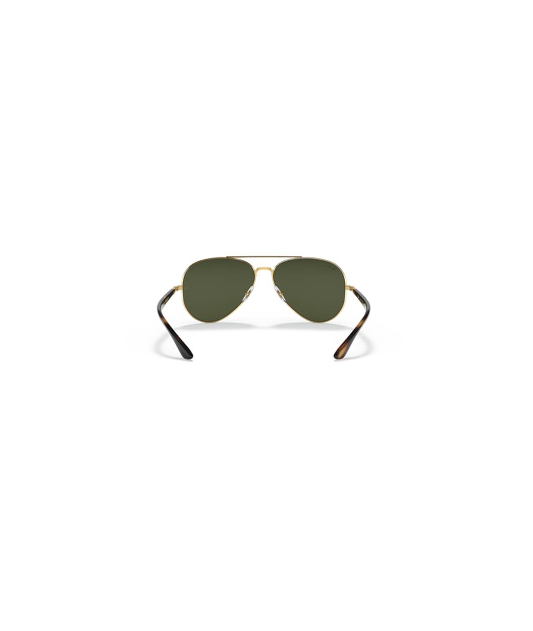 RAY BAN Золотые металлические солнцезащитные очки, фото 3