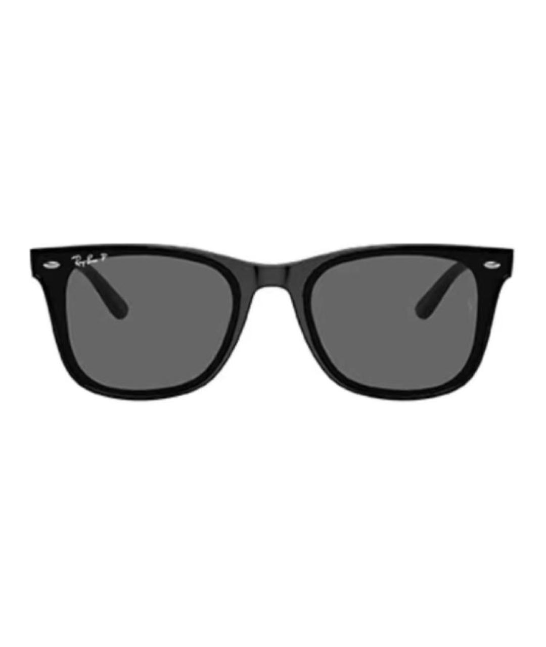 RAY BAN Черные пластиковые солнцезащитные очки, фото 2