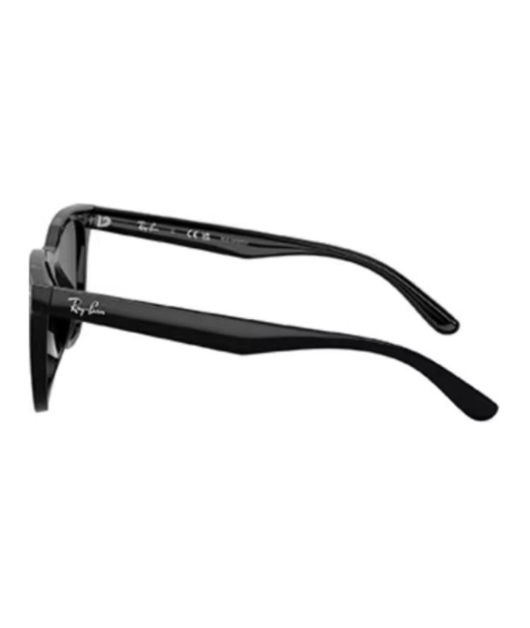 RAY BAN Черные пластиковые солнцезащитные очки, фото 3