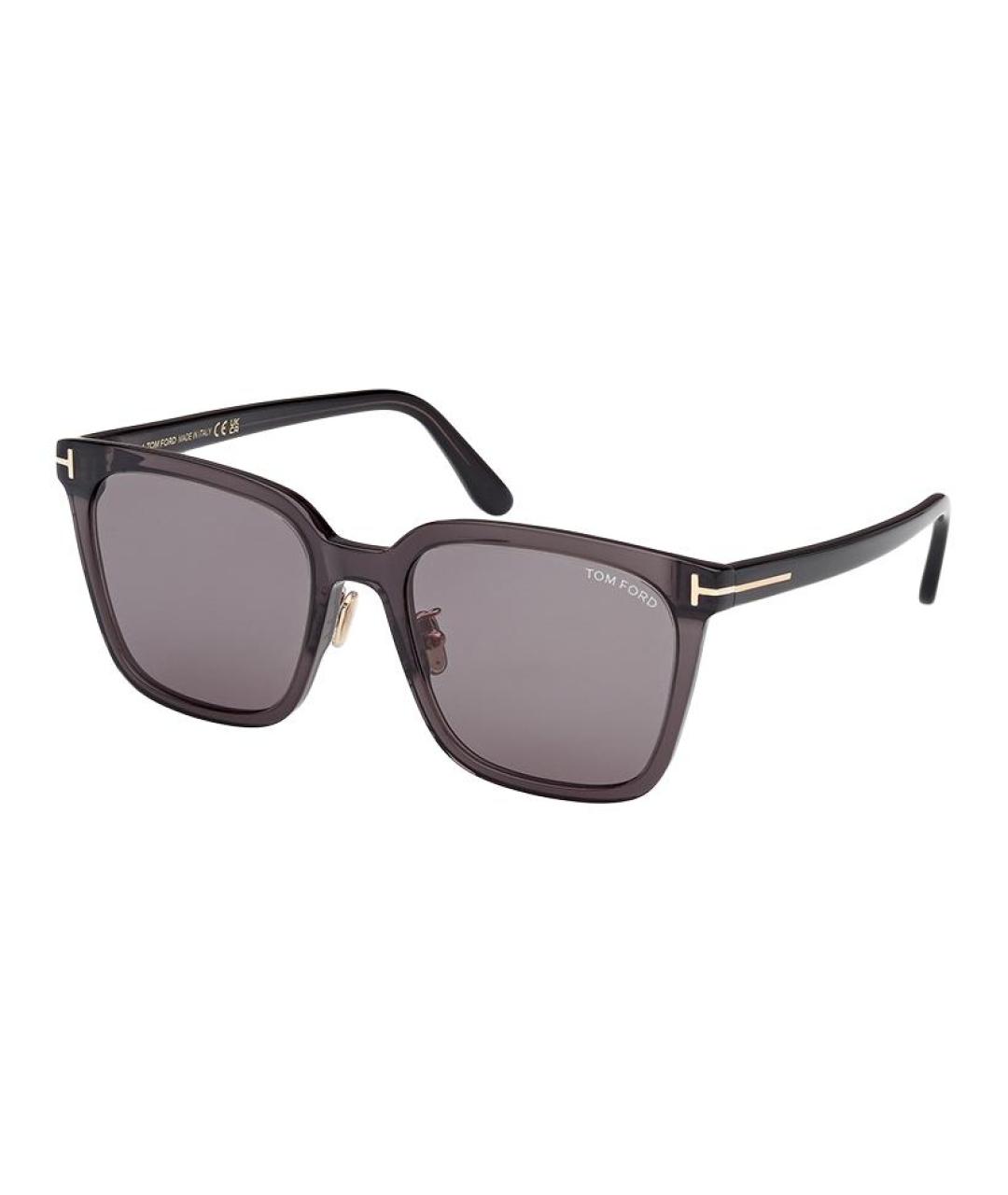 TOM FORD Серые пластиковые солнцезащитные очки, фото 1