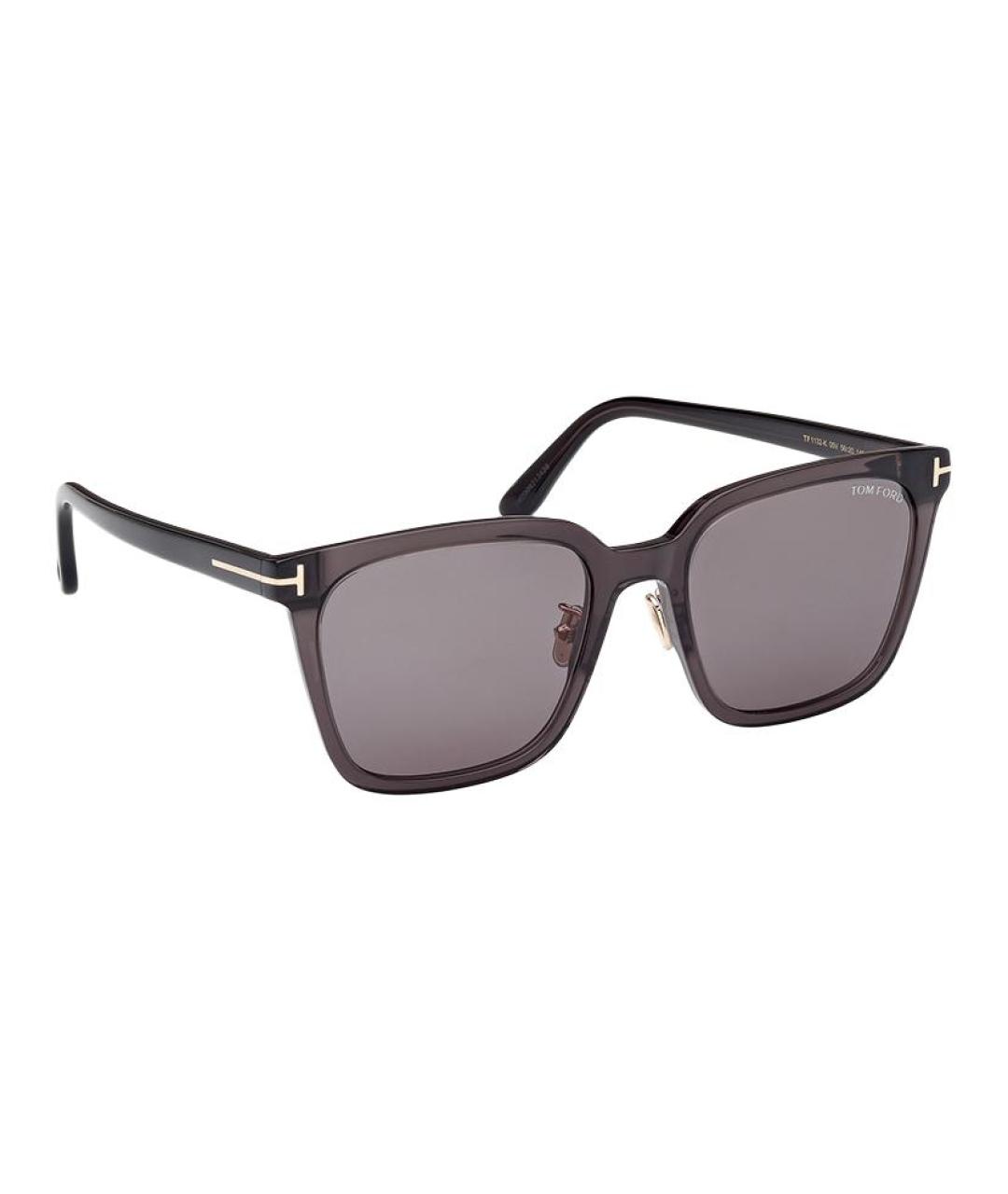 TOM FORD Серые пластиковые солнцезащитные очки, фото 3