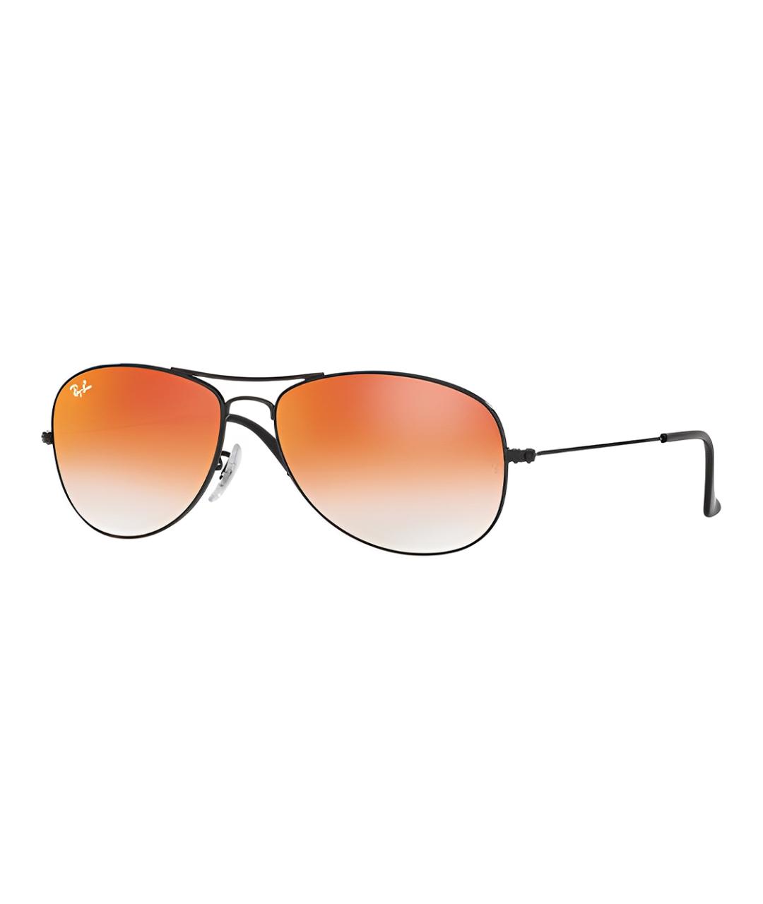 RAY BAN Оранжевые металлические солнцезащитные очки, фото 2