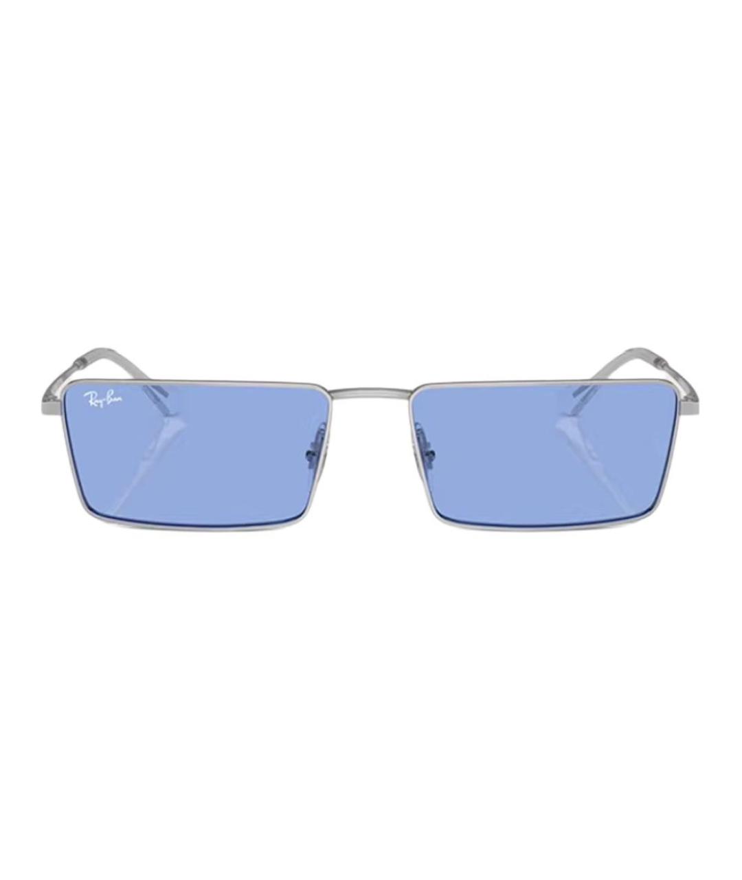 RAY BAN Серые металлические солнцезащитные очки, фото 2
