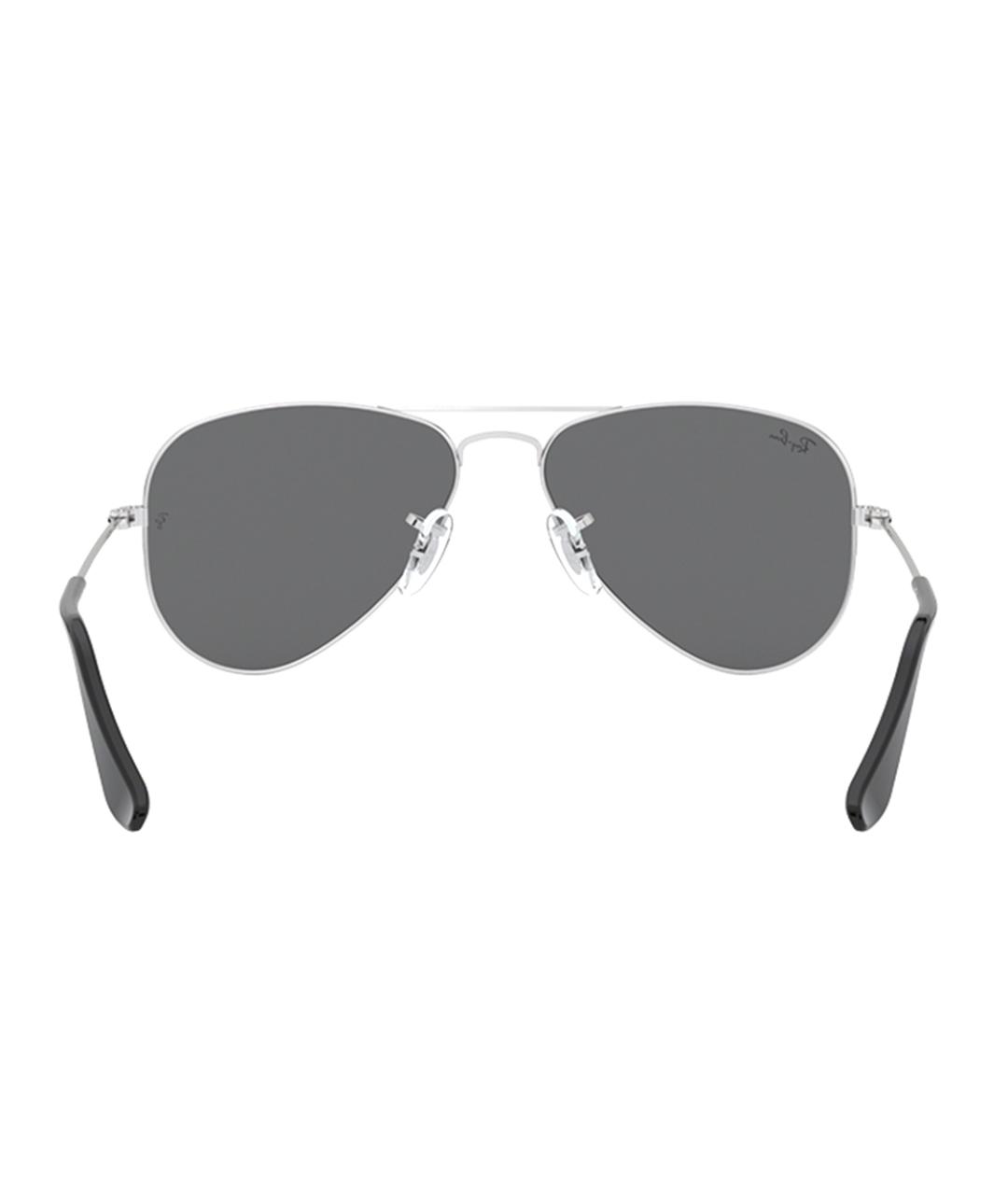 RAY BAN Серебряные металлические солнцезащитные очки, фото 3