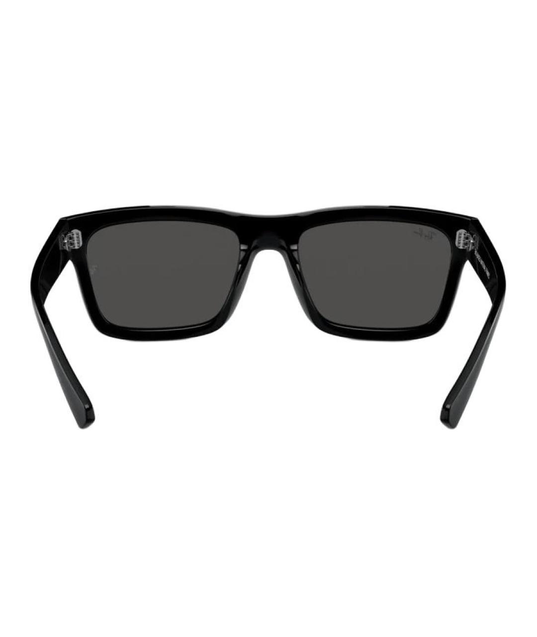 RAY BAN Черные пластиковые солнцезащитные очки, фото 5