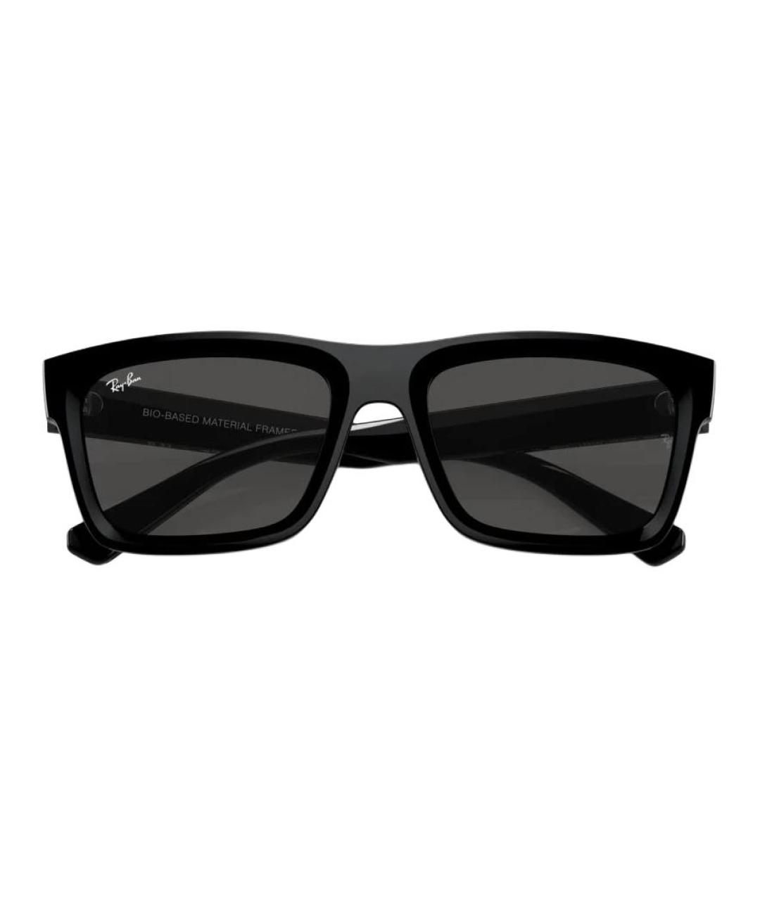 RAY BAN Черные пластиковые солнцезащитные очки, фото 4