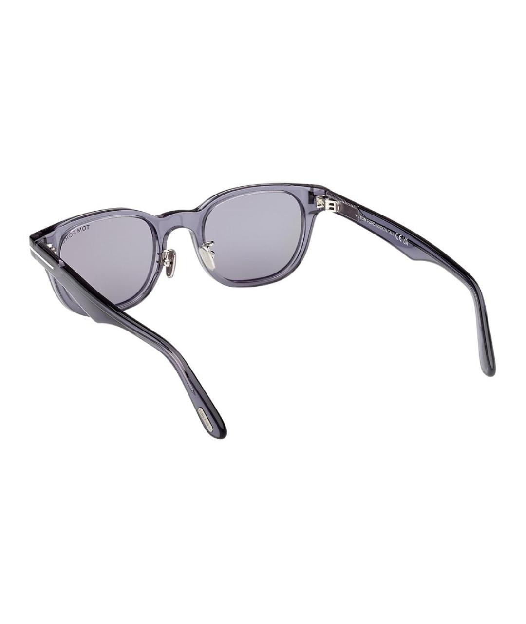 TOM FORD Серые пластиковые солнцезащитные очки, фото 4