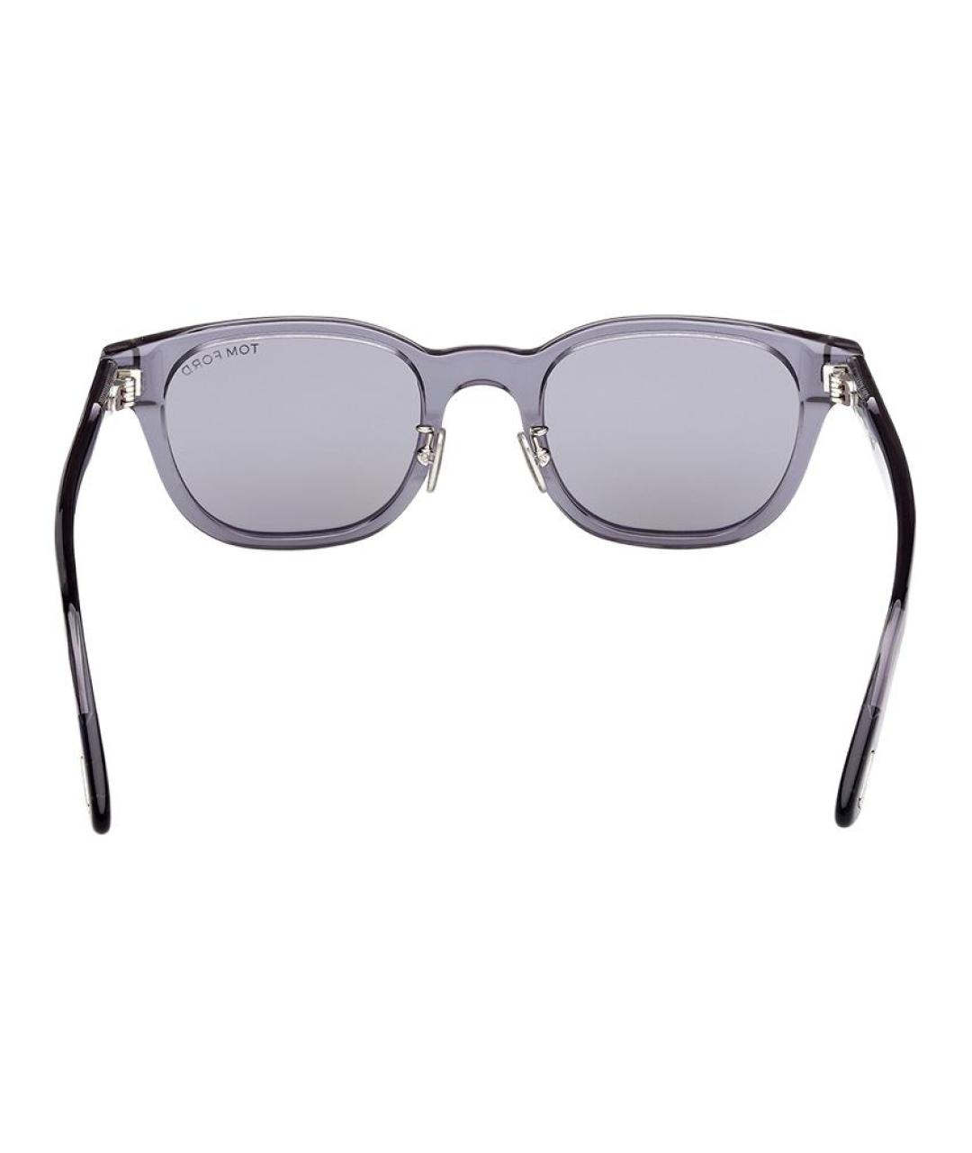 TOM FORD Серые пластиковые солнцезащитные очки, фото 5