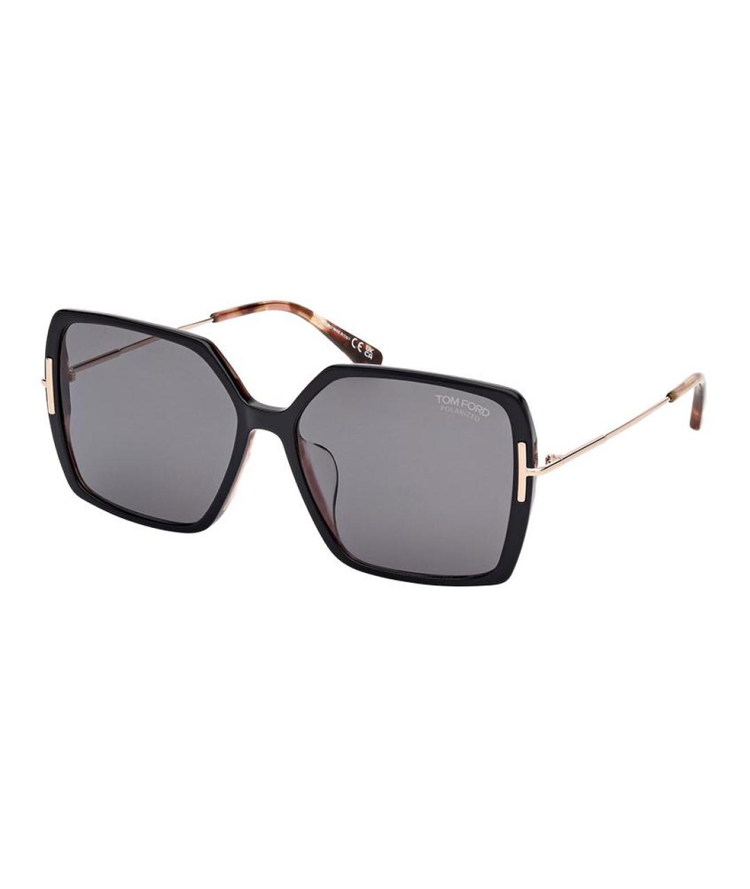 TOM FORD Черные металлические солнцезащитные очки, фото 1