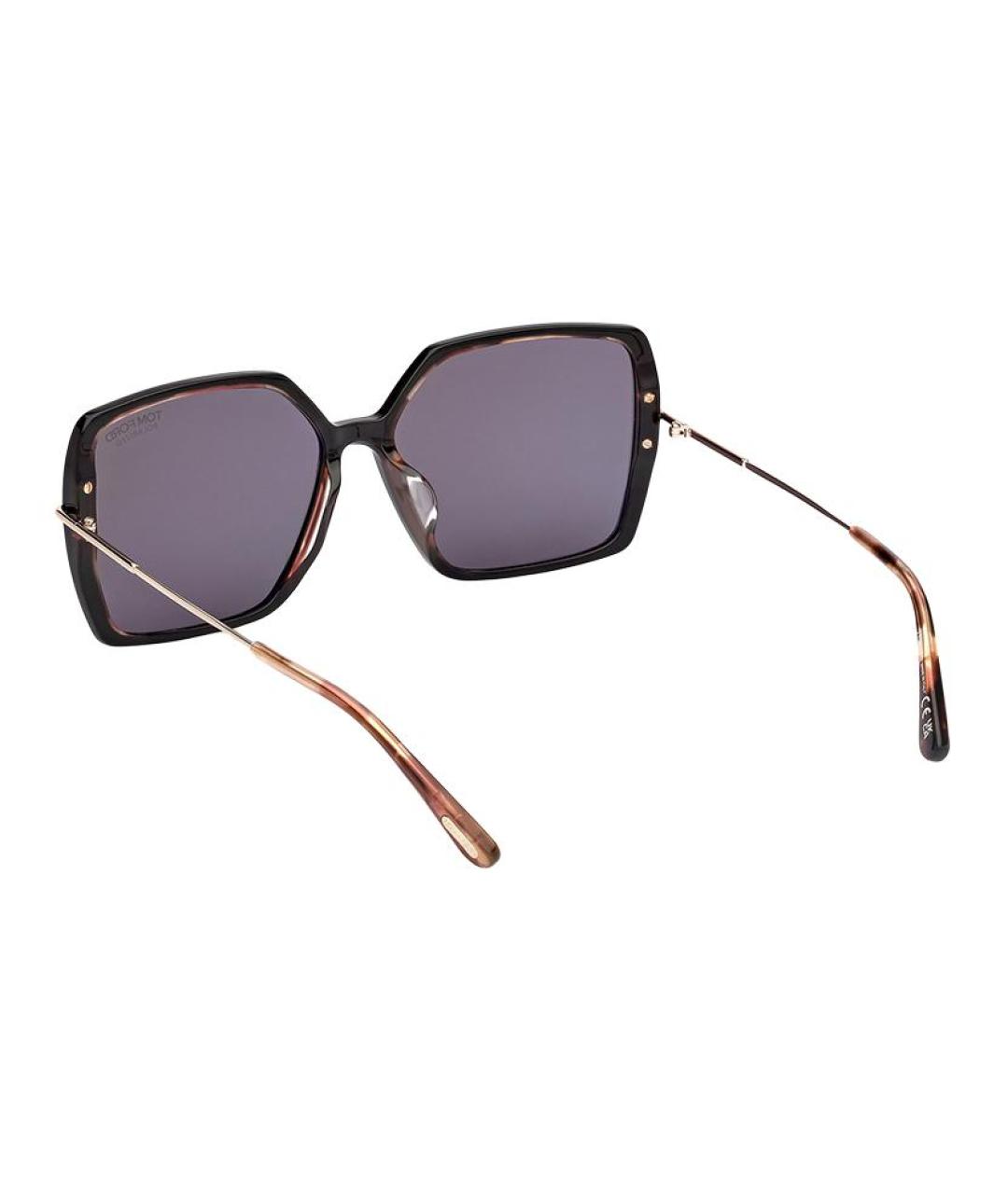 TOM FORD Черные металлические солнцезащитные очки, фото 5