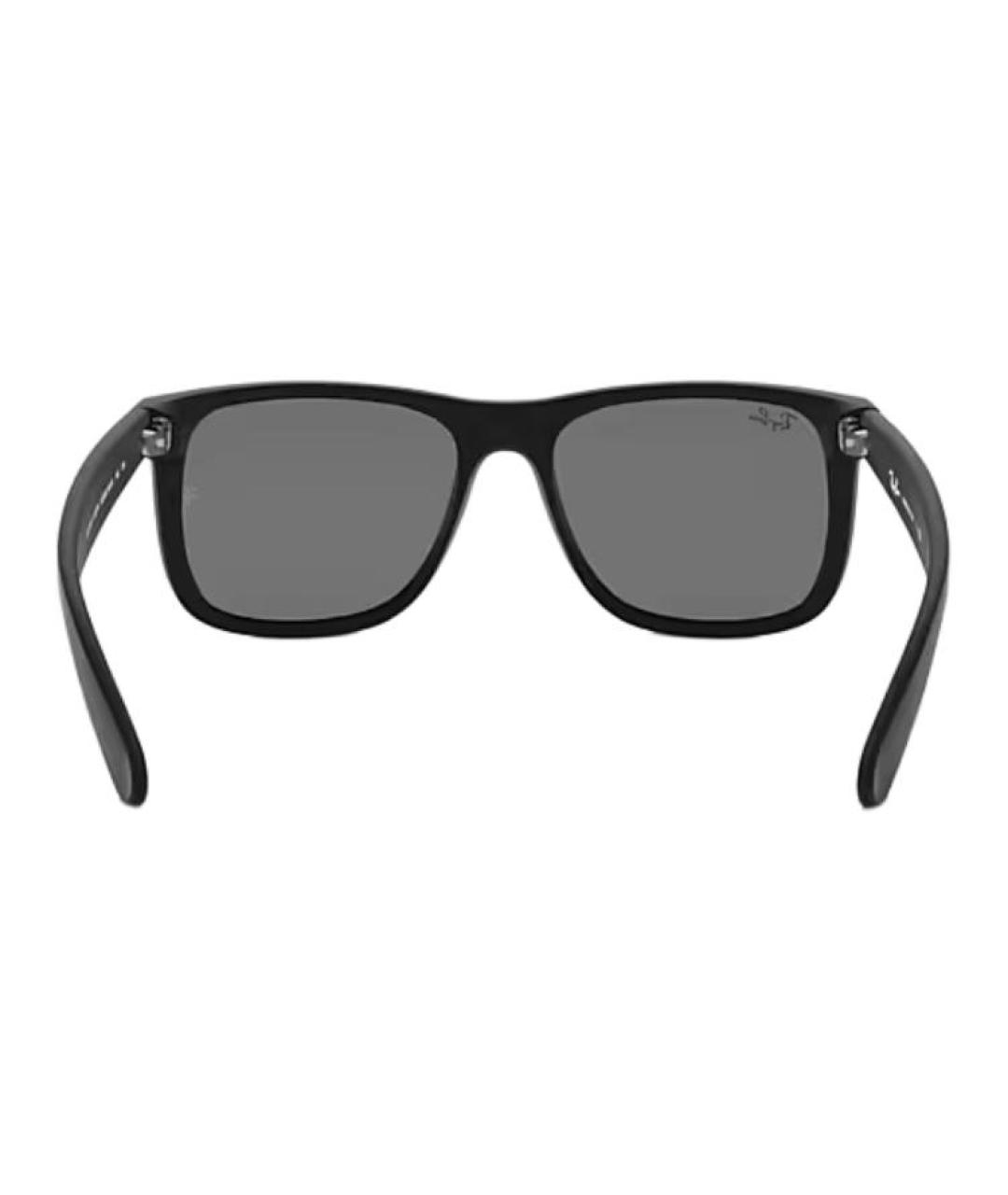 RAY BAN Черные пластиковые солнцезащитные очки, фото 3