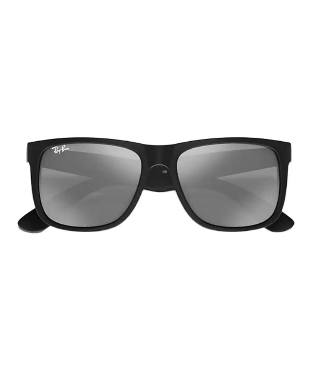 RAY BAN Черные пластиковые солнцезащитные очки, фото 4