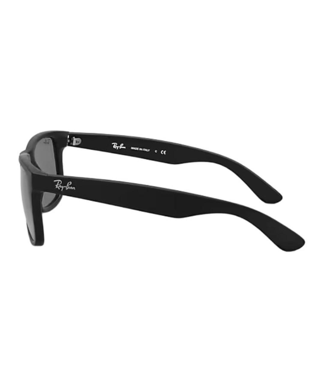 RAY BAN Черные пластиковые солнцезащитные очки, фото 5