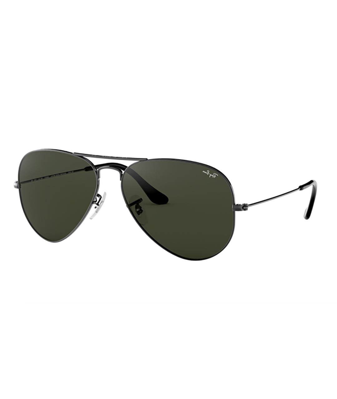 RAY BAN Зеленые металлические солнцезащитные очки, фото 1