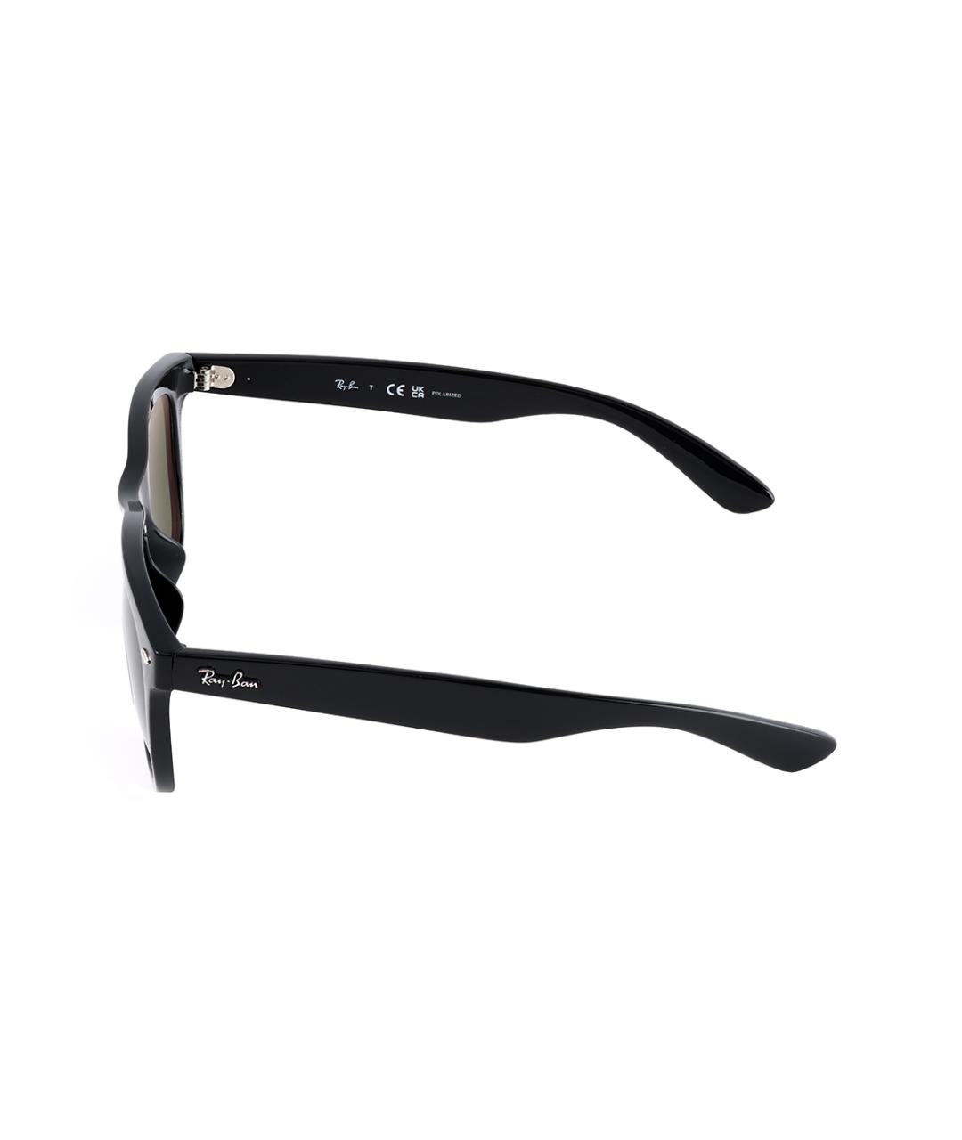 RAY BAN Черные пластиковые солнцезащитные очки, фото 3