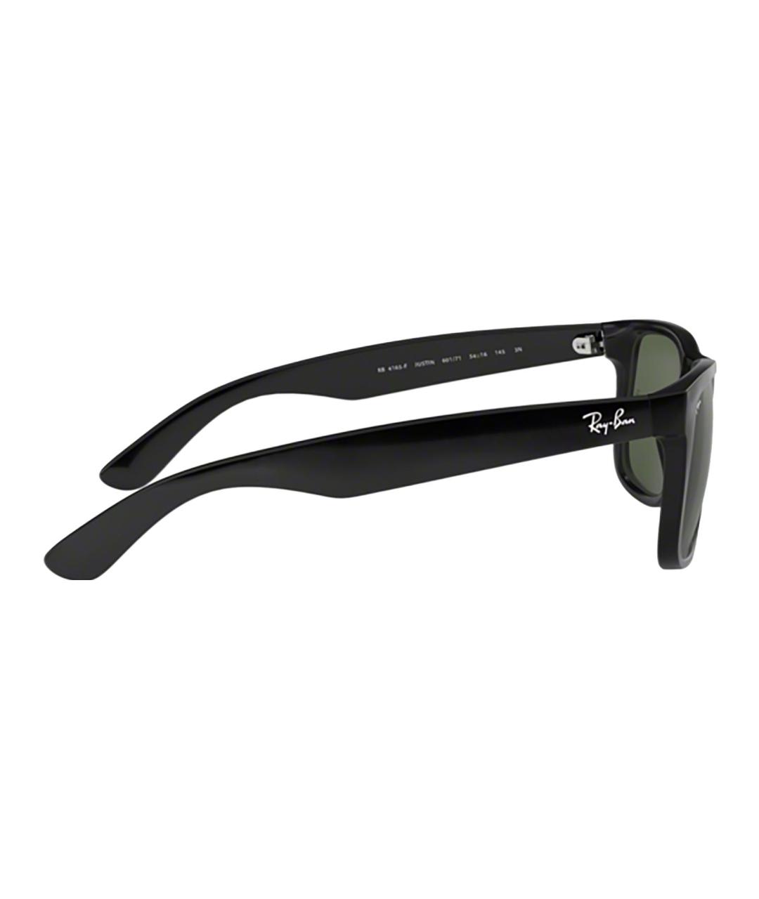 RAY BAN Черные пластиковые солнцезащитные очки, фото 4
