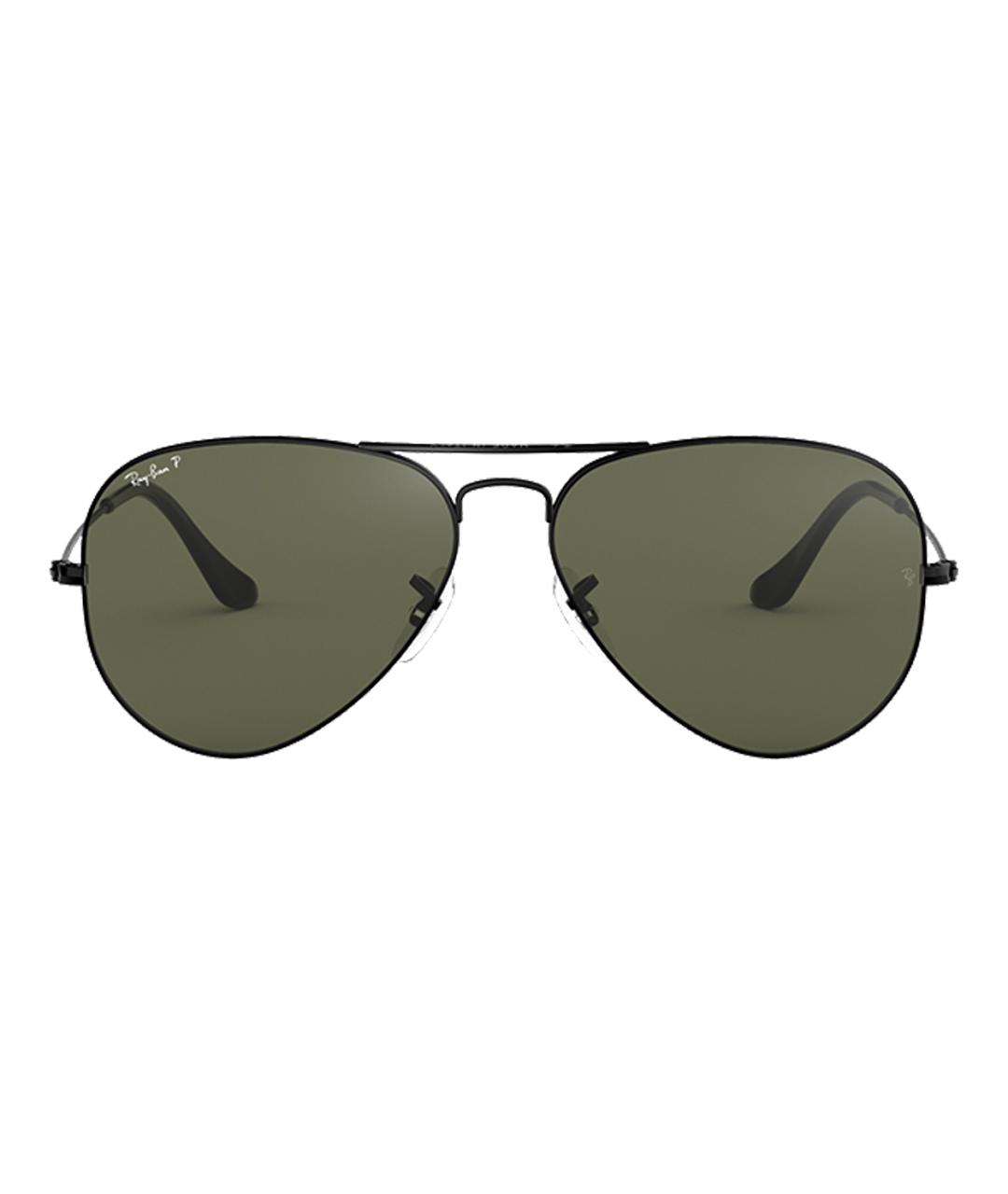 RAY BAN Черные металлические солнцезащитные очки, фото 2