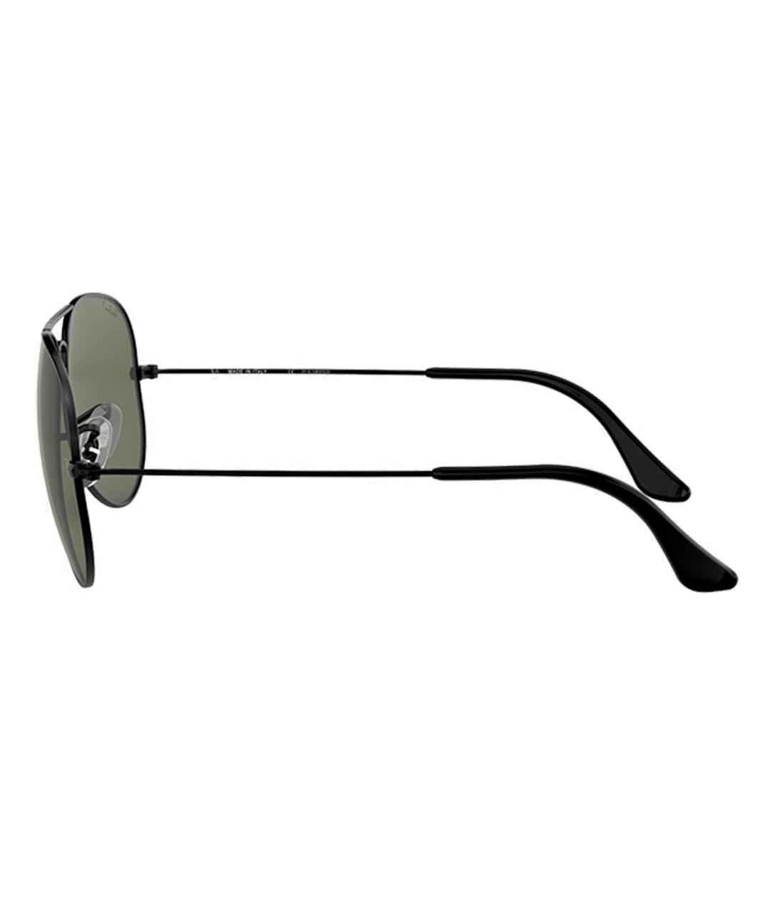 RAY BAN Черные металлические солнцезащитные очки, фото 4