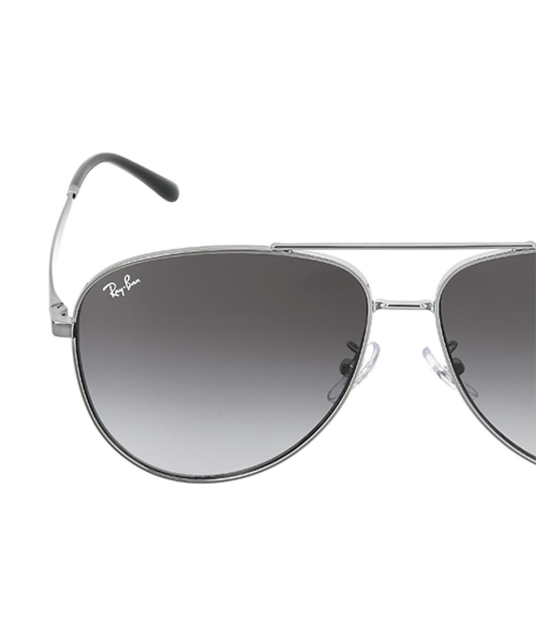 RAY BAN Серые металлические солнцезащитные очки, фото 4